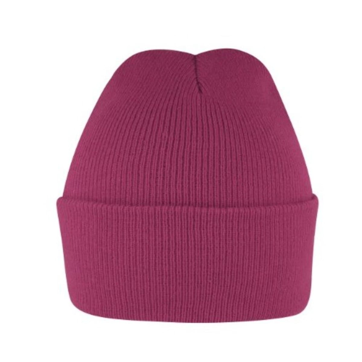 Kiddies Knitted Beanies - Burgundy