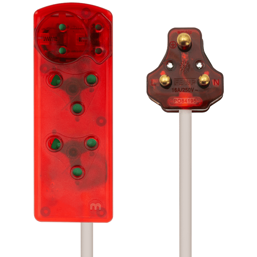 Ellies 4 Way High Surge Extension Lead - 3M