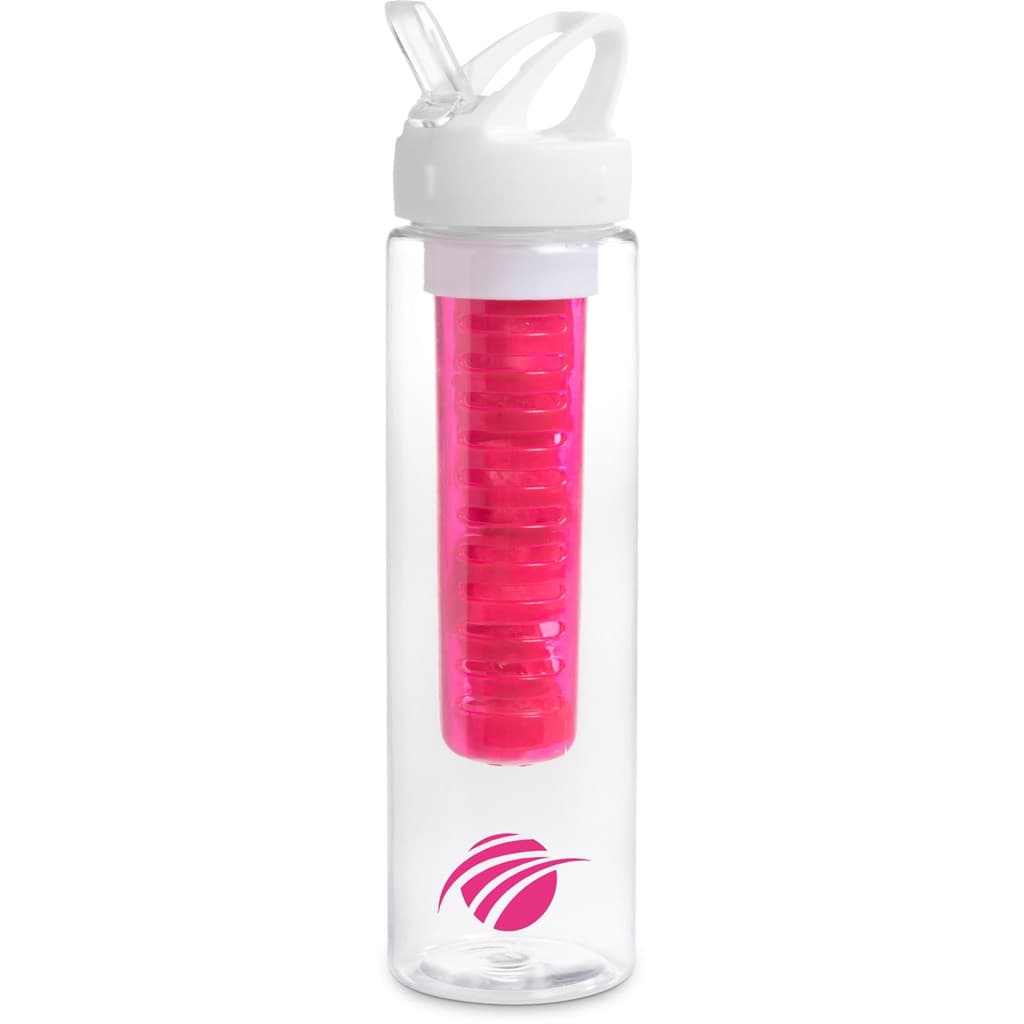 Zest Plastic Infuser Bottle - 750ml - Pink - Pink