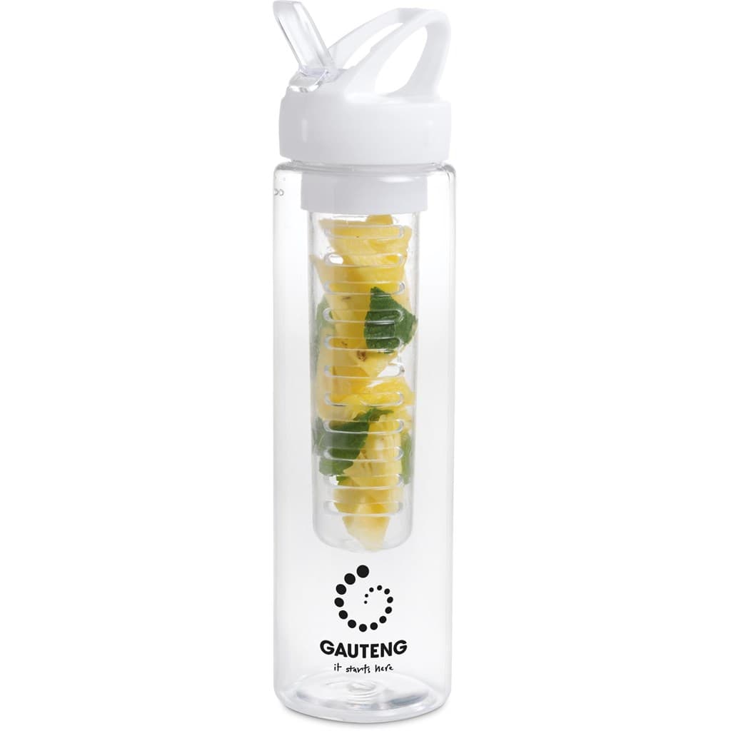 Zest Plastic Infuser Bottle - 750ml - Transparent - Transparent