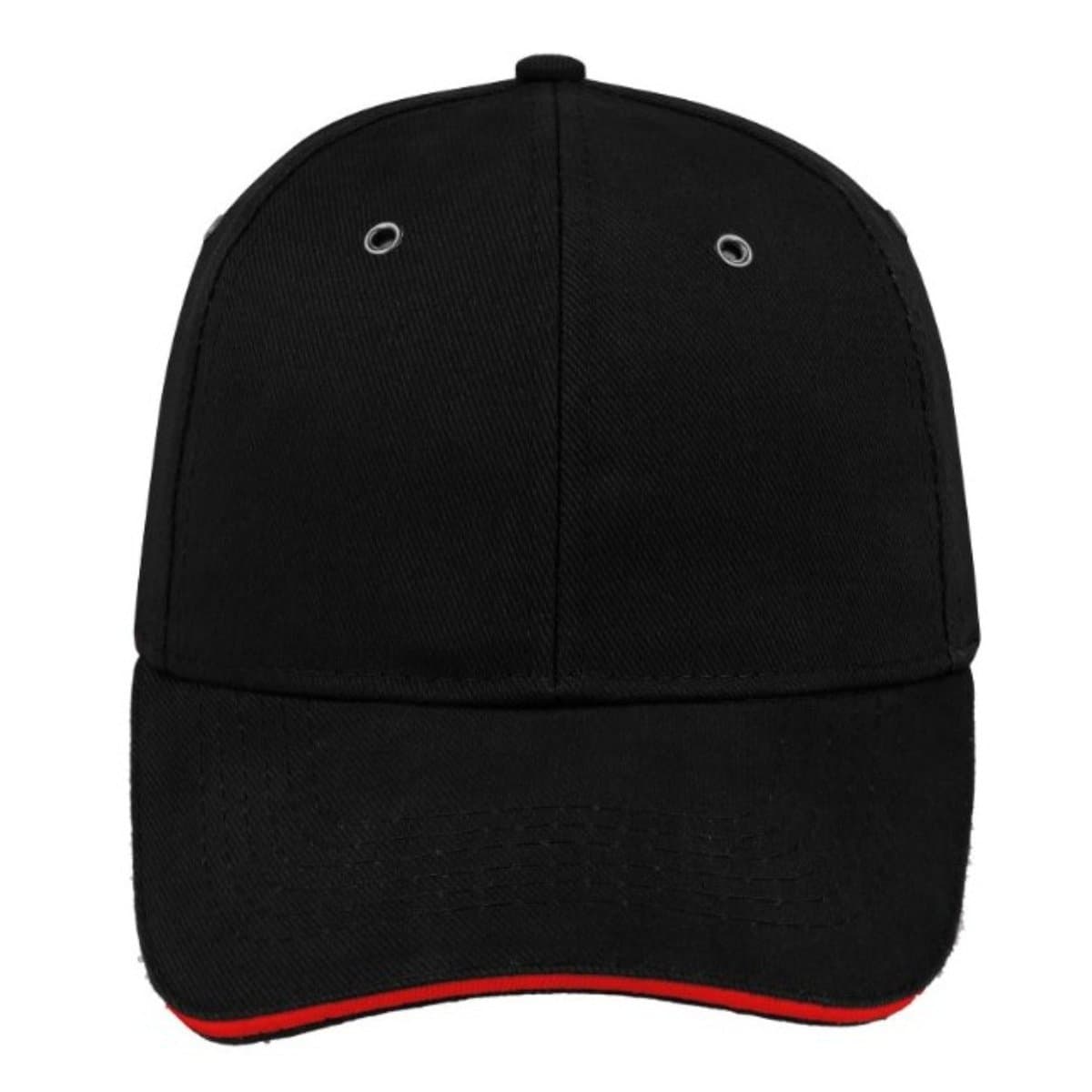Metal Sandwich Peak Cap - Black/White