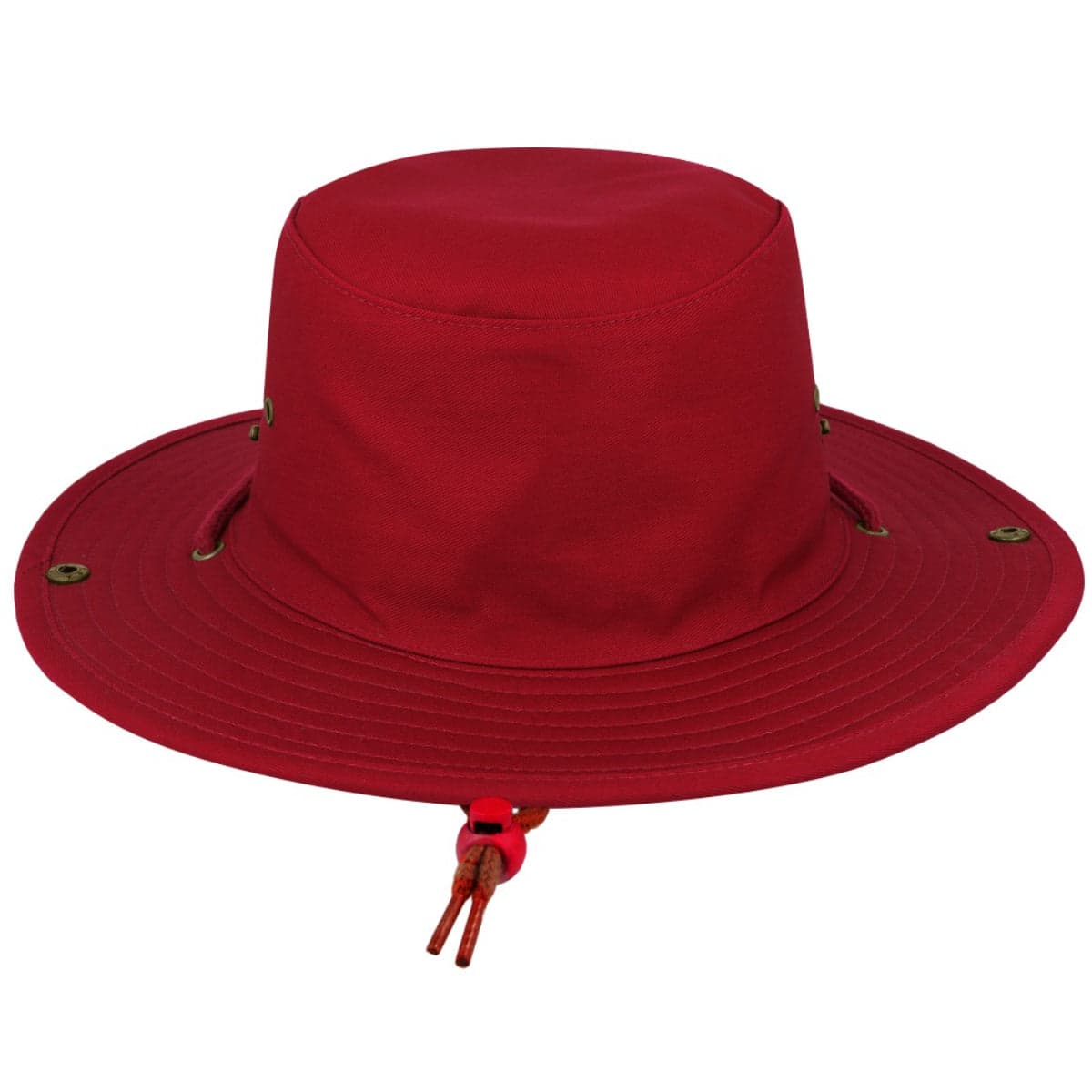 Kiddies Wide Brim Safari Hat - Red / 54 Cm