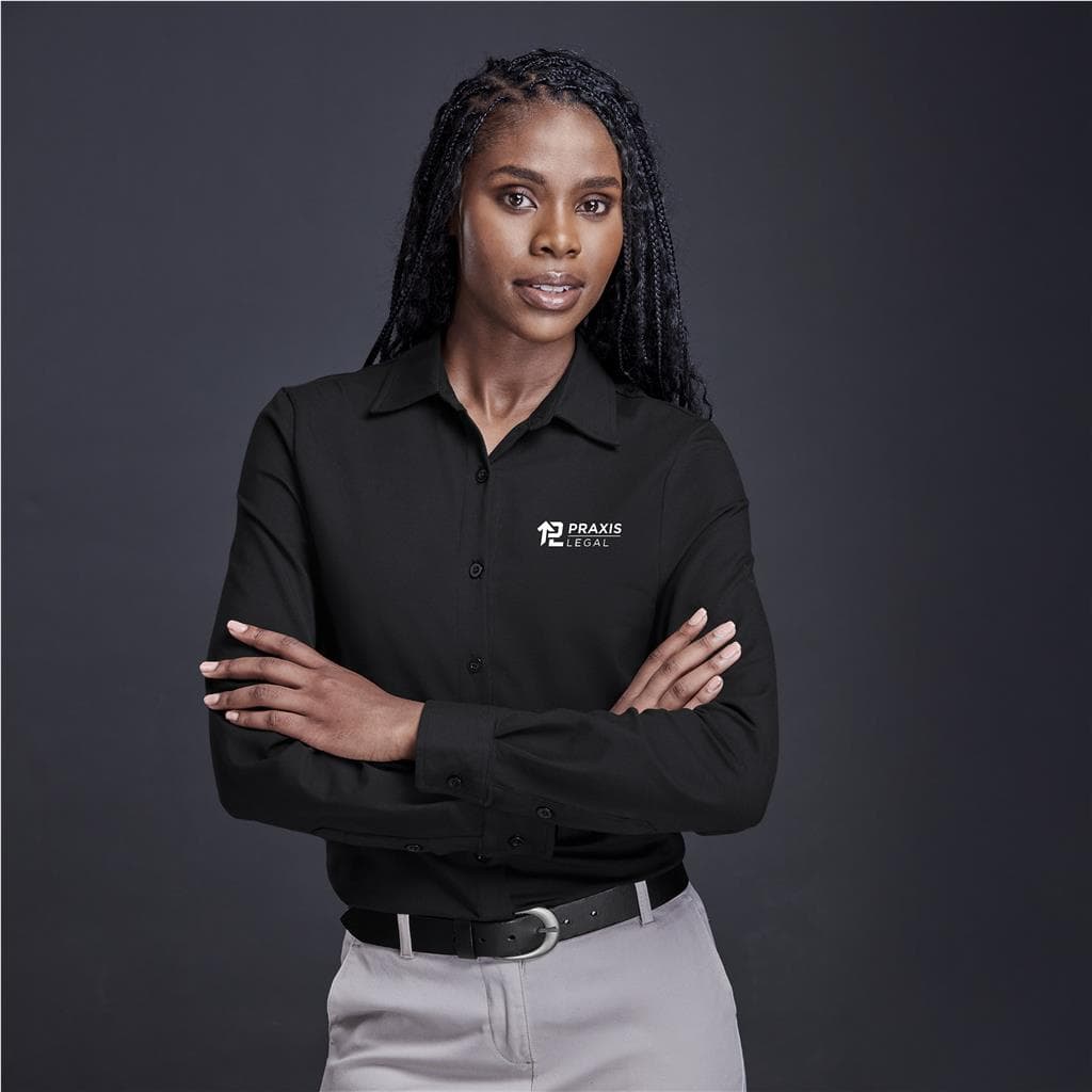 Ladies Long Sleeve Alex Varga Cronus Knitted Shirt