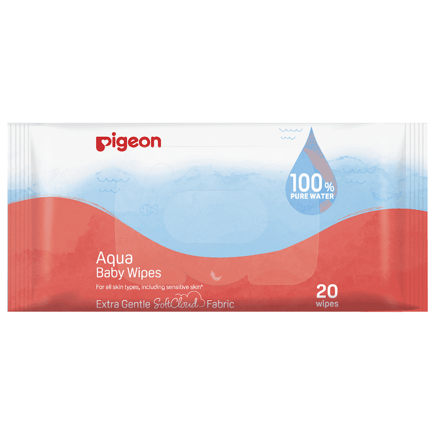 PIGEON AQUA BABY WIPES 20S SINGLE REFILL