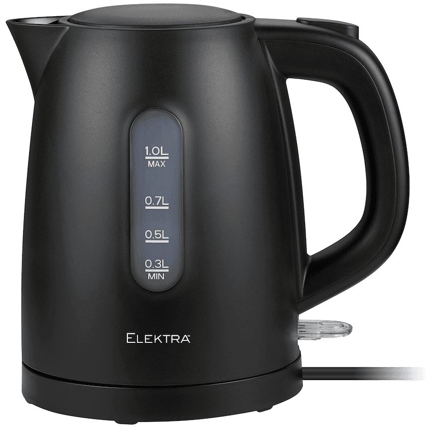 Elektra 1L Plastic Kettle - Black