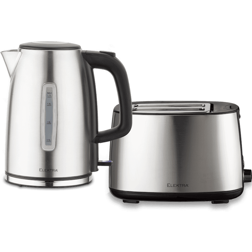 Elektra Kettle and Toaster Breakfast Set - Stainless Steel