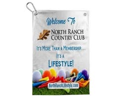 Fluffy Custom Single-Sided Golf Towel