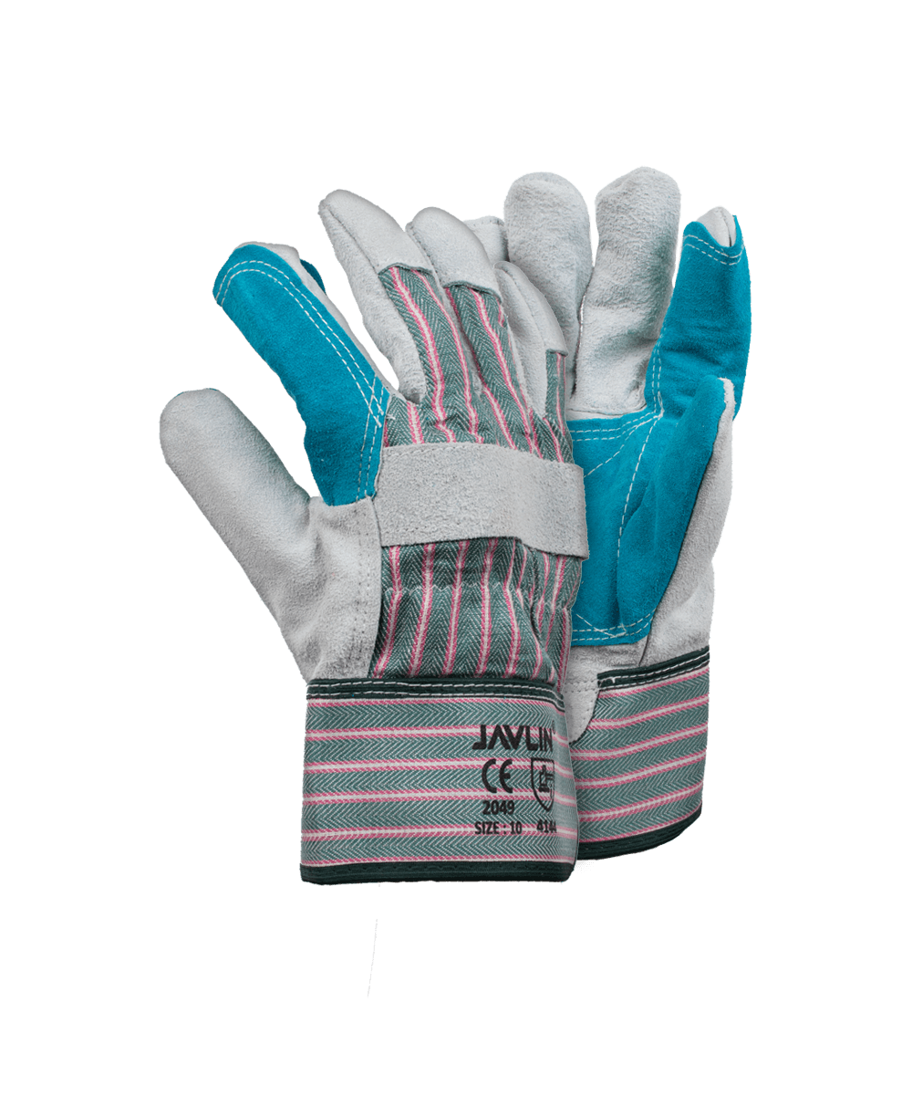 Chrome Leather Reinforced Candy Stripe Gloves Premium Quality