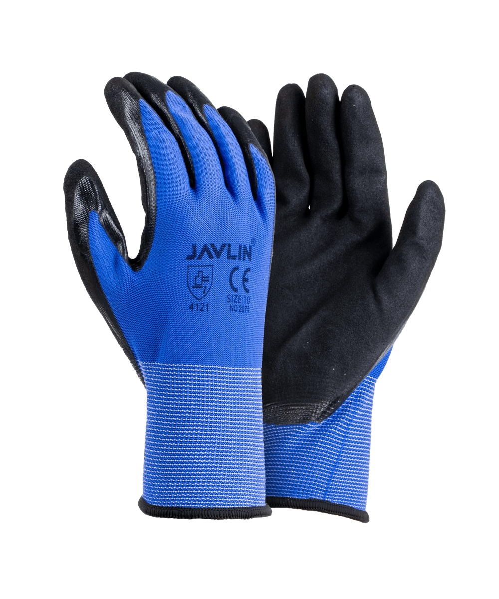 Double Coated Sandy Finish Nitrile Flexi Gloves