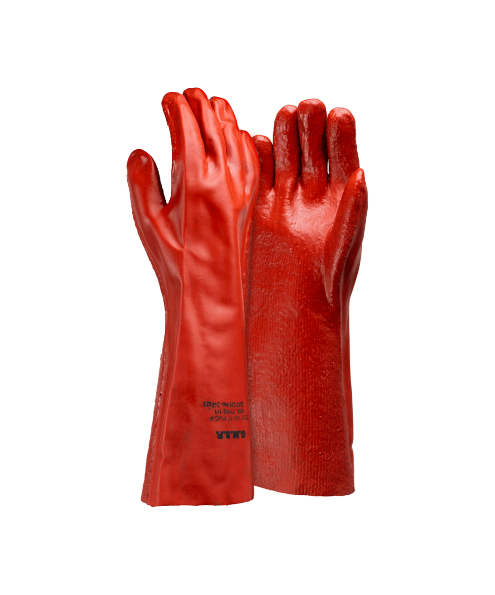 PVC Heavyweight Rouch Palm Gloves - 35cm