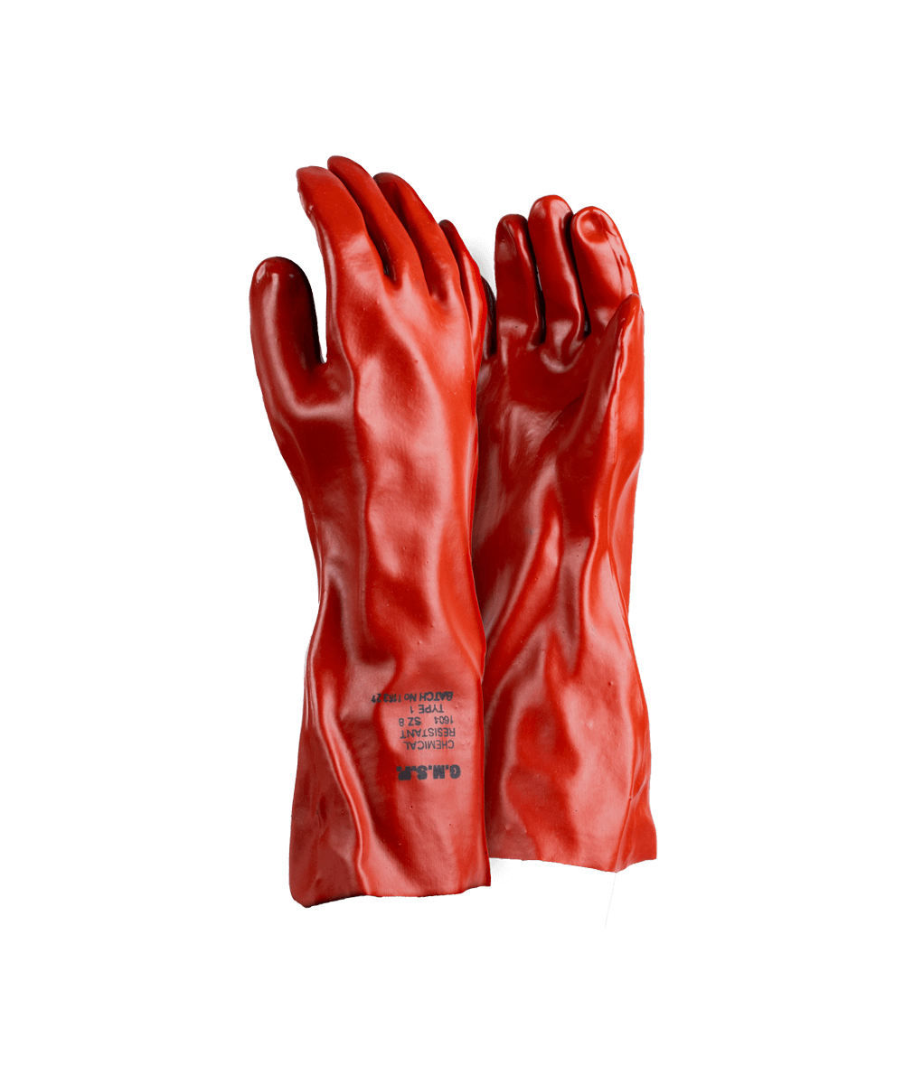 SABS PVC Chemical And Acid Gloves - 40cm