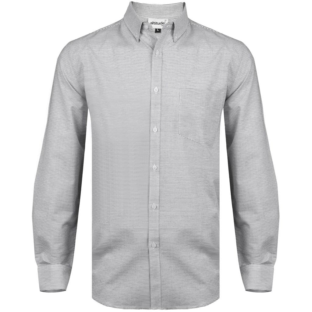 Mens Long Sleeve Earl Shirt - Grey