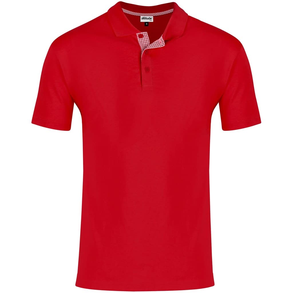 Mens New York Golf Shirt - Red