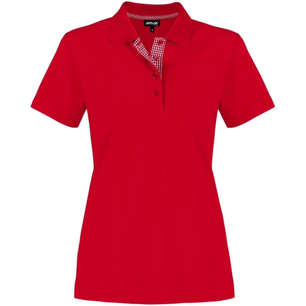 Ladies New York Golf Shirt - Red
