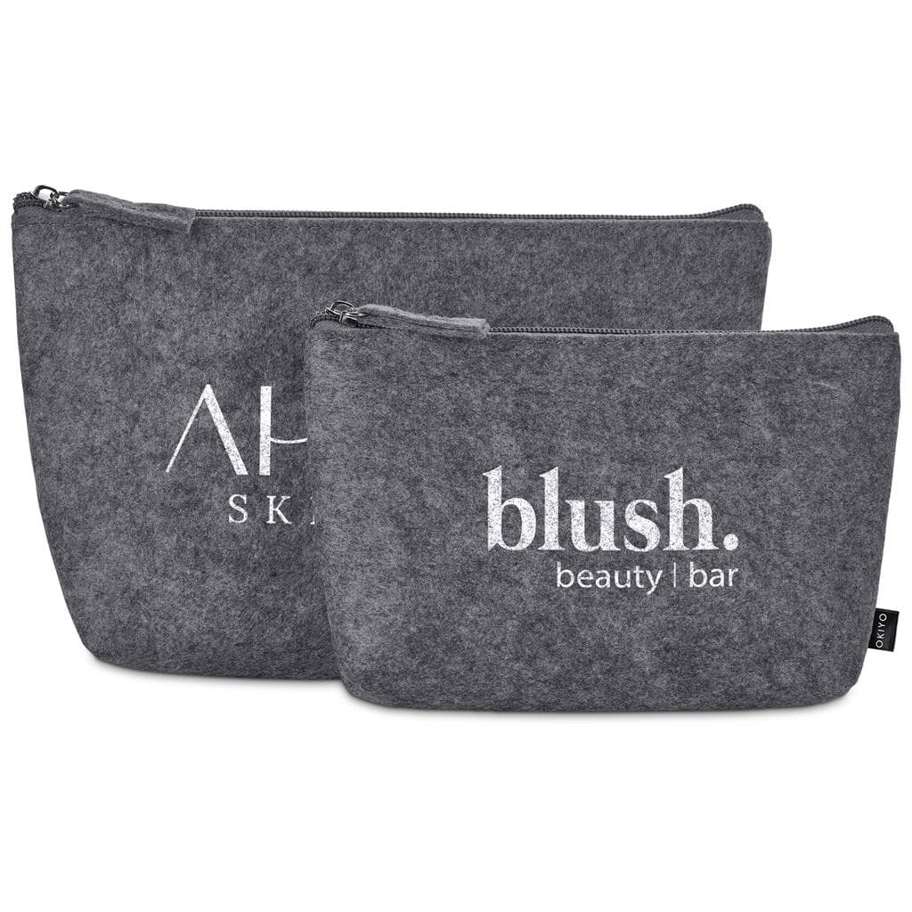 Okiyo Kesho Recycled PET Felt Mini Cosmetic Bag