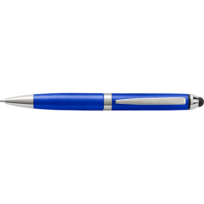 Coloured Barrel Ballpoint Pen with Stylus
