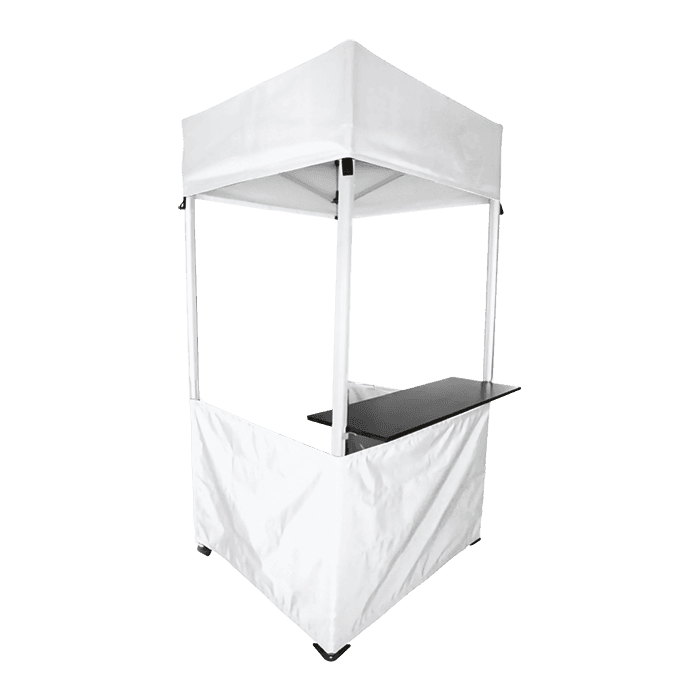 1x1 Aluminium Kiosk with Shelf