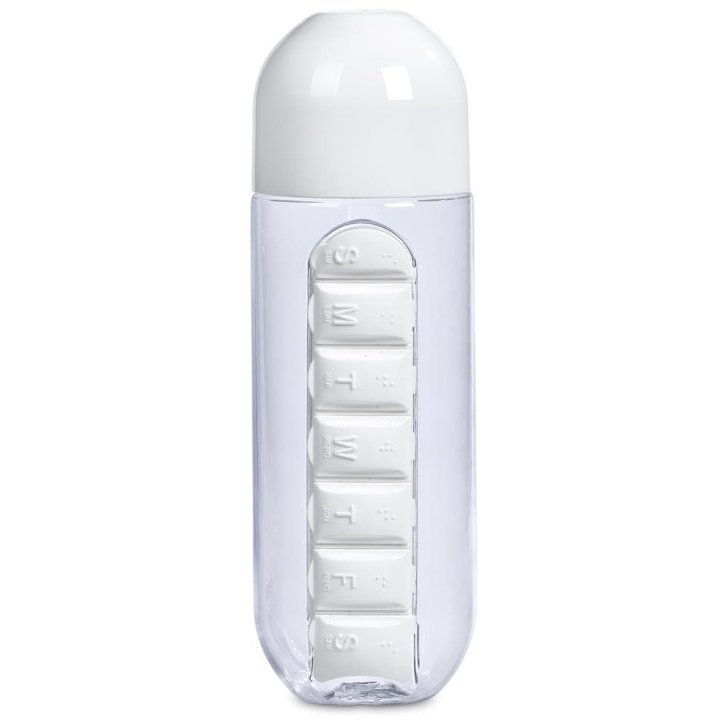 Altitude Vita-Stream Pill Box Plastic Water Bottle - 600ml