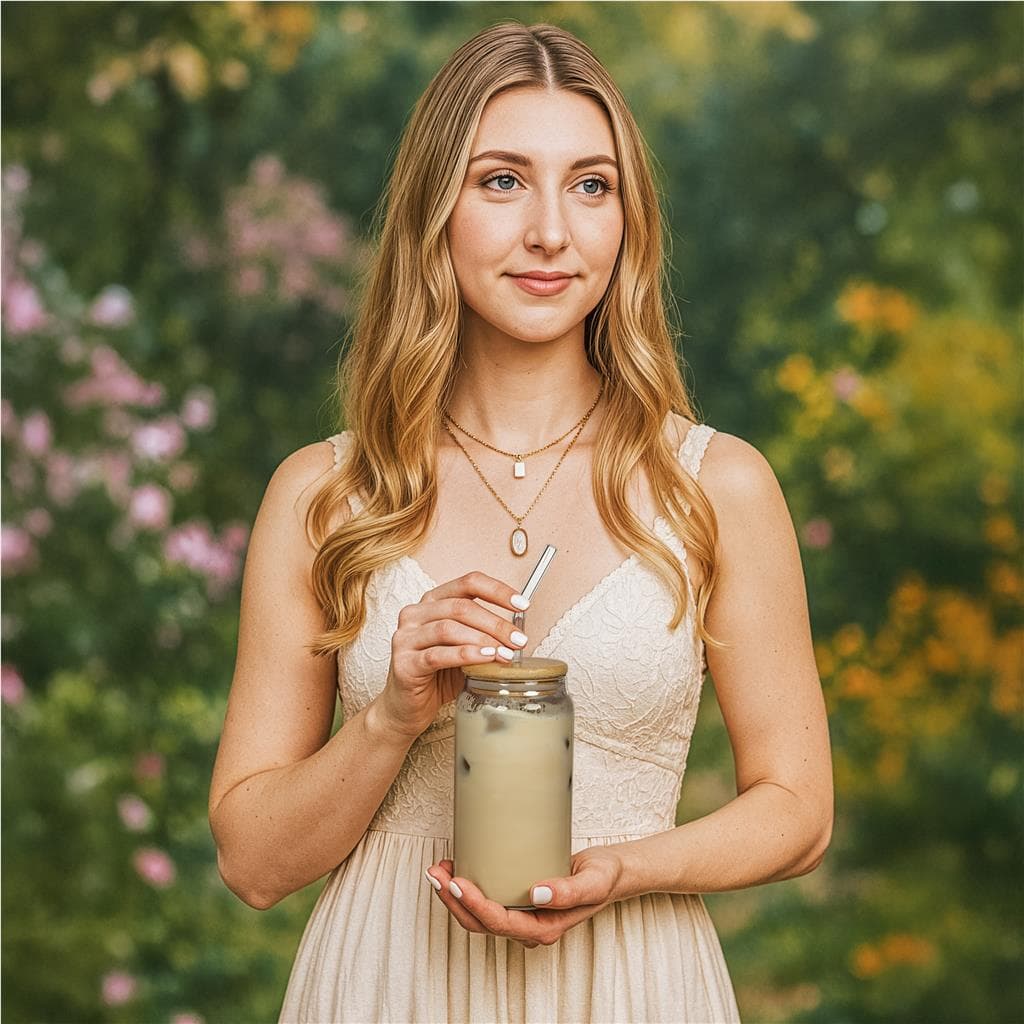 Okiyo Natsu Glass & Bamboo Tumbler & Straw - 500ml