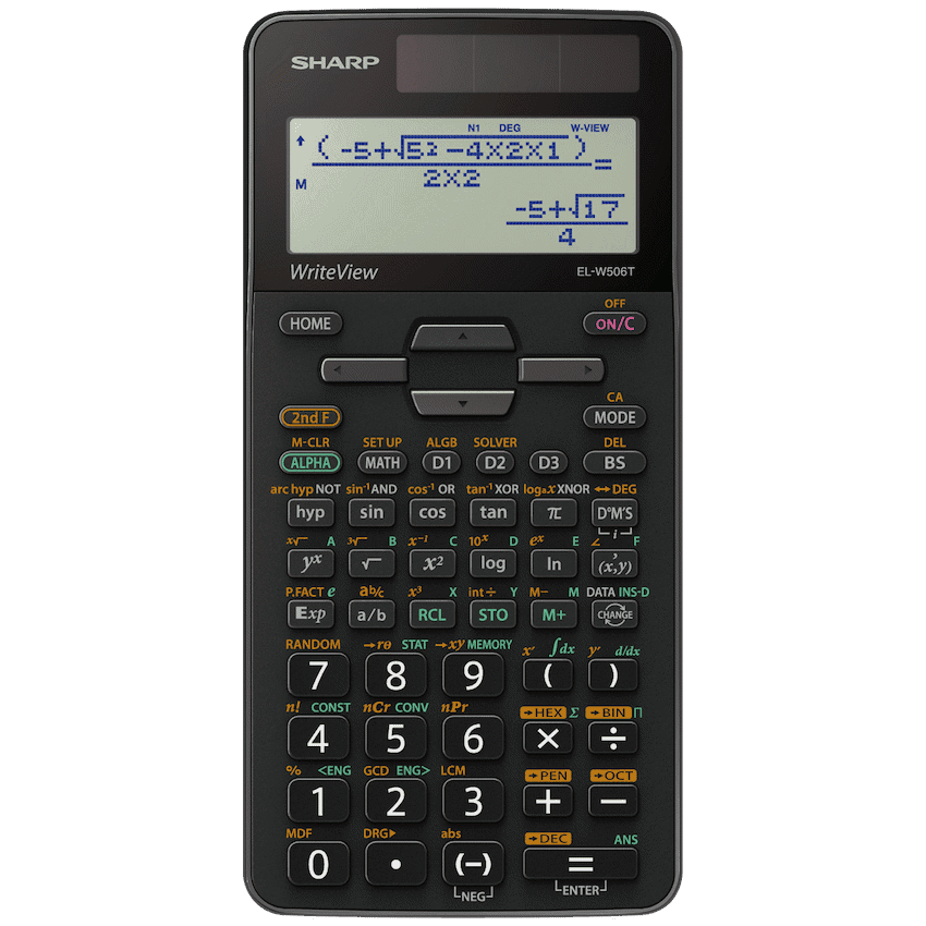 Sharp EL-W506T-BGY Scientific Calculator - 640 functions