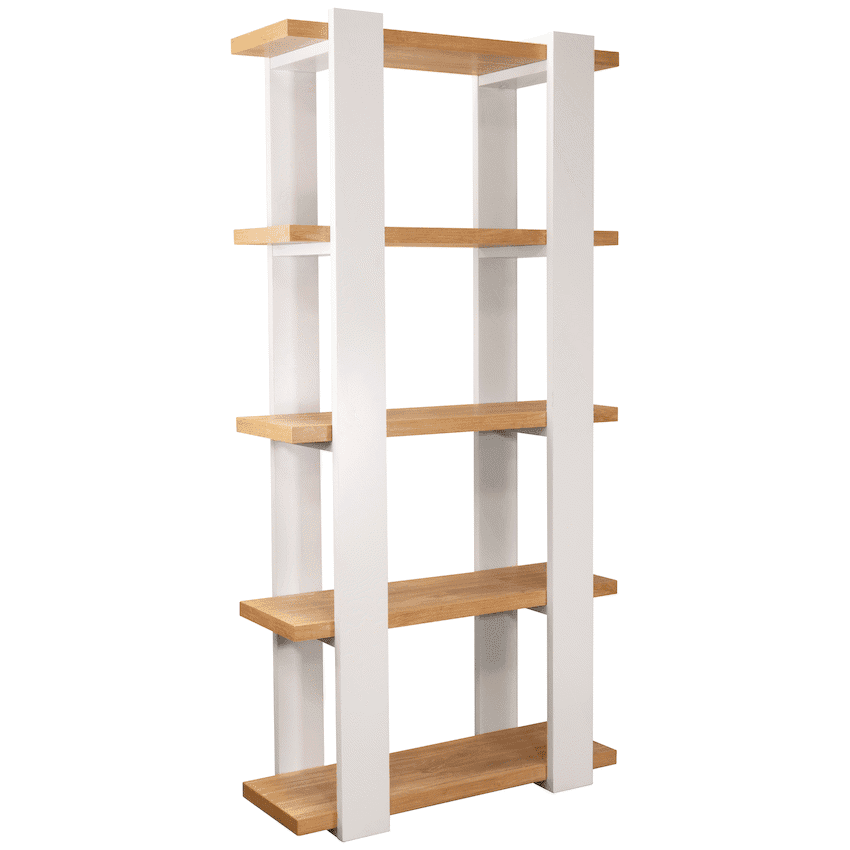 Everfurn Sidra Bookshelf - Ivory Oak