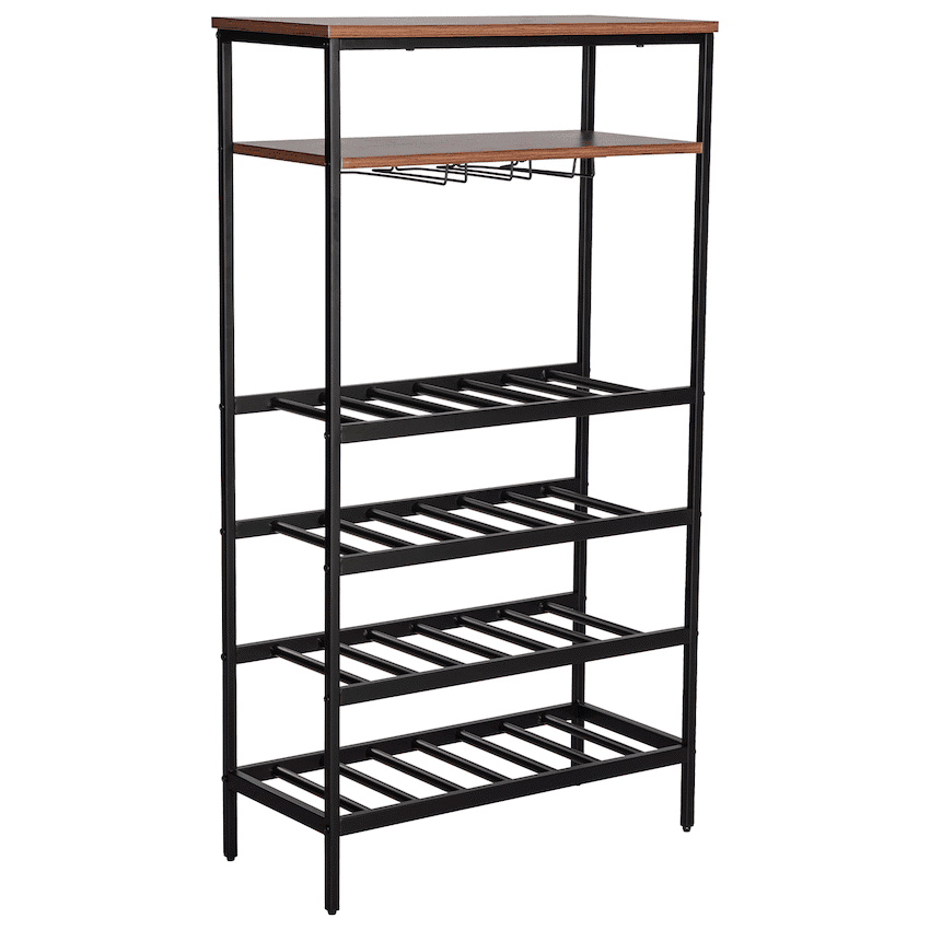 Everfurn Symphony Wine Rack - Steel Frame - Adjustable Feet