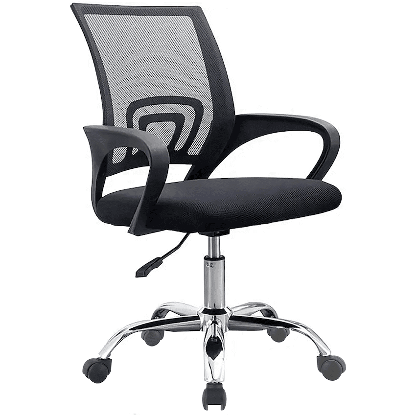Everfurn Swift Mid Back Chair - Black