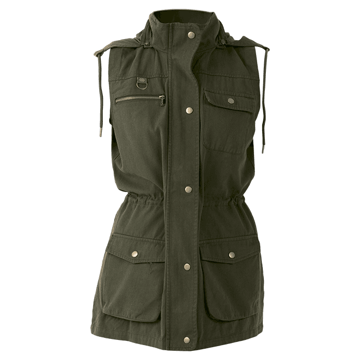 Heritage Sleeveless Utility Jacket Ladies