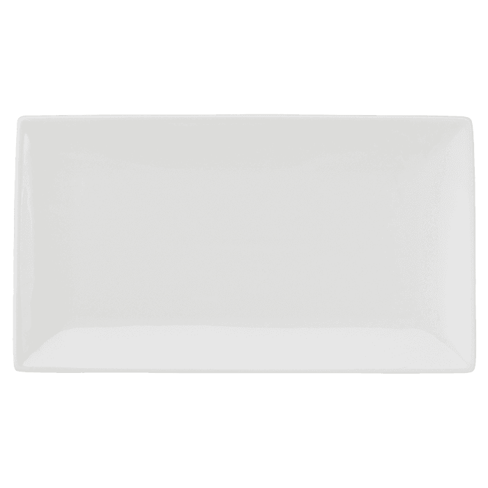 White Basics Rectangular Platter