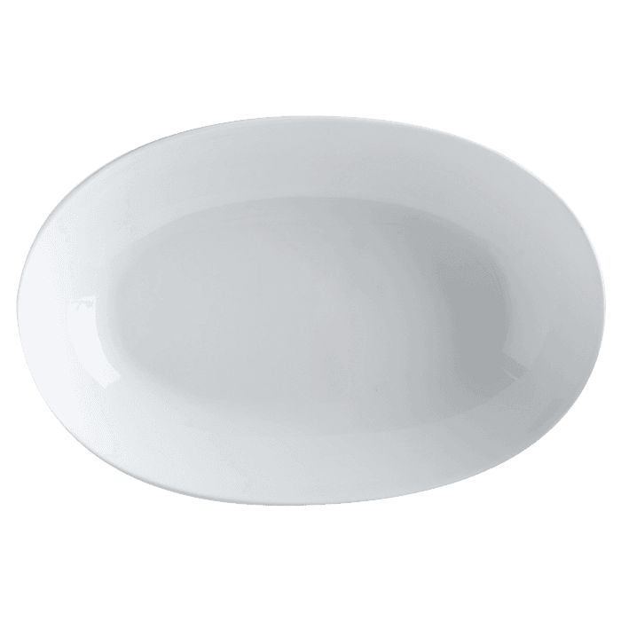 White Basics Oval Bowl