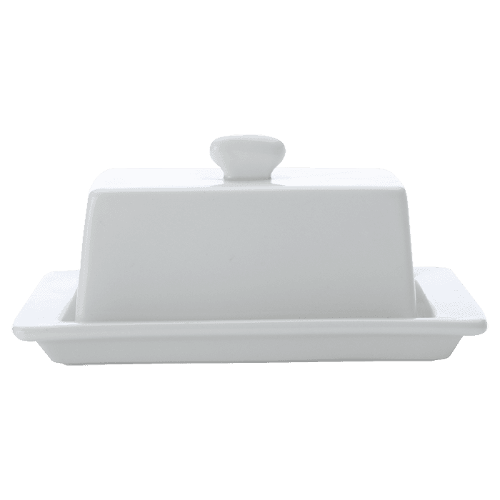 White Basics Square Covered Butter