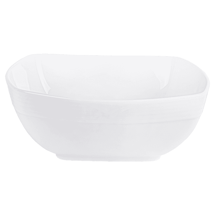 Arctic White Square Bowl