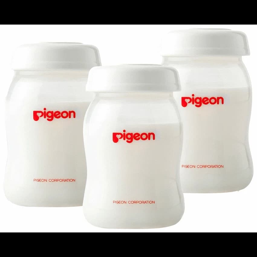 Pigeon Milk Storage Bottle 160ml + Disk (3 Pc)