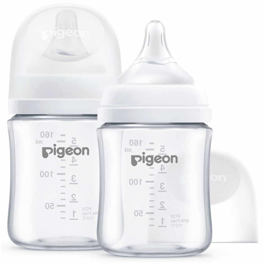 Pigeon Softouch Nursing Bottle T-Ester 160ml Logo - Twin Pack