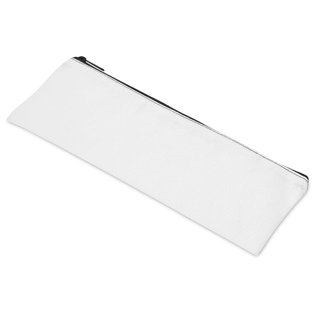 Pre-Production Sample Hoppla Parker Recycled PET Stitch-Bond Pencil Case