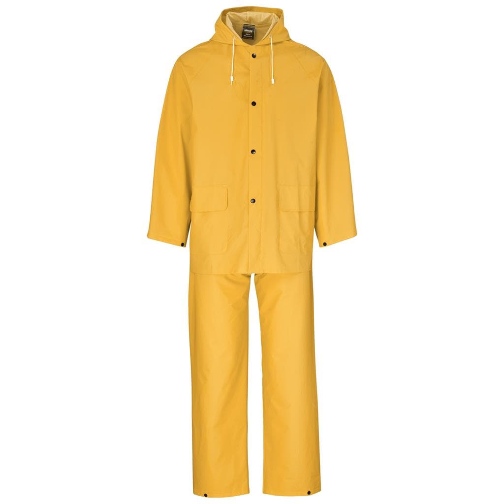 Light Hurricane Rubberised Polyester/PVC Rainsuit - Yellow