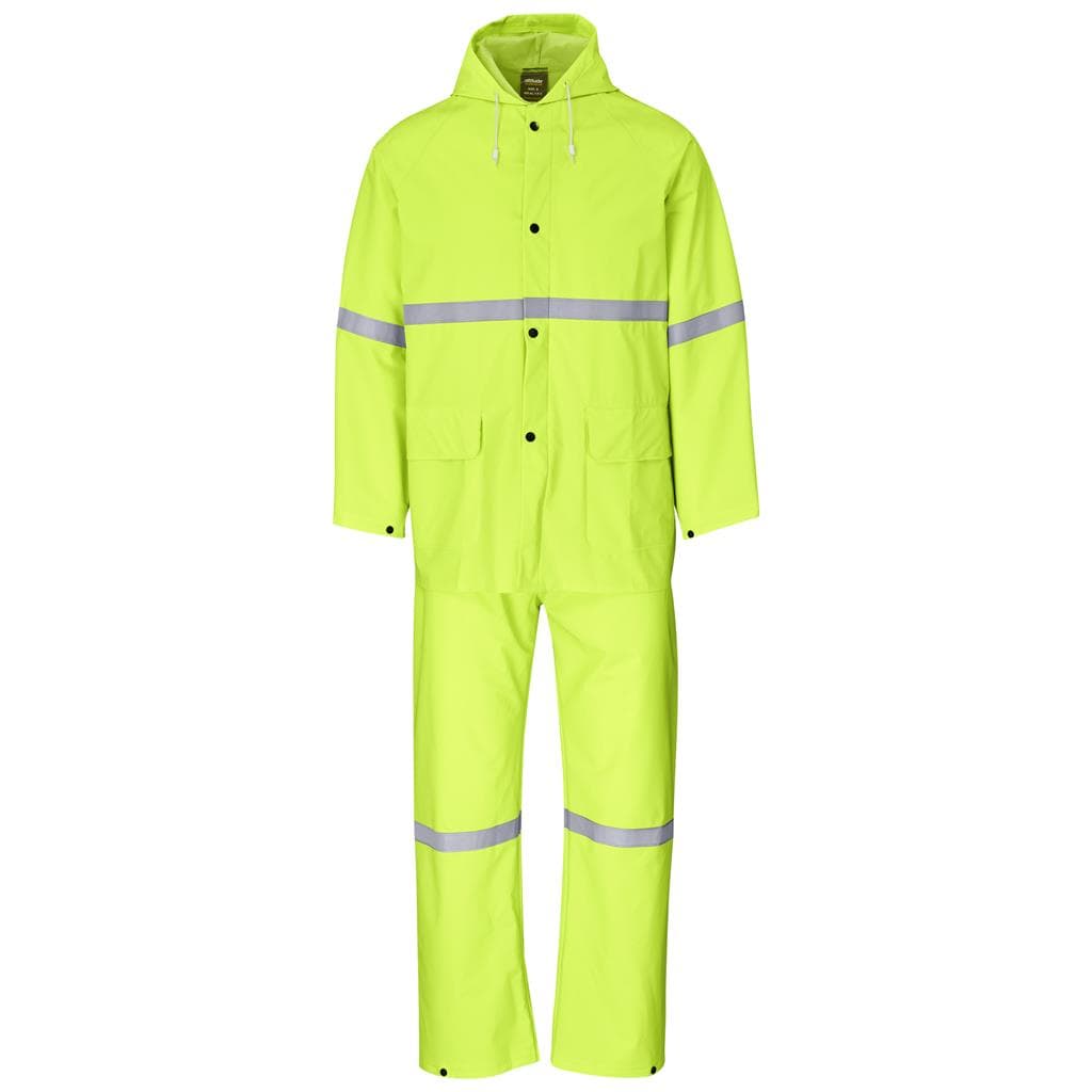 Light Duty Tornado Hi-Viz Reflective Rubberised Rainsuit - Yellow