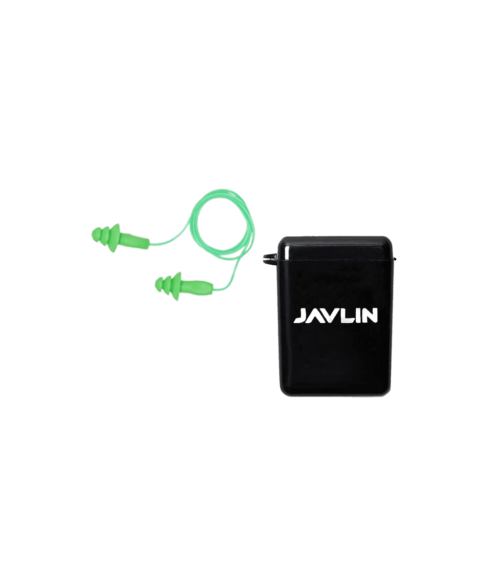Reusable Green Corded Ear Plugs With Container