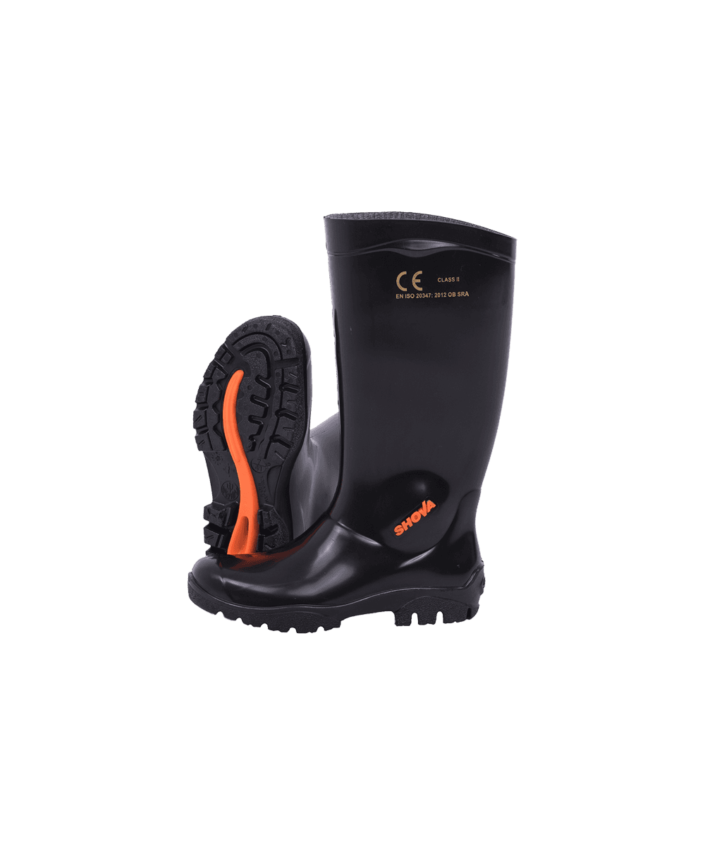 Black/Black Knee Length General Purpose Gumboot