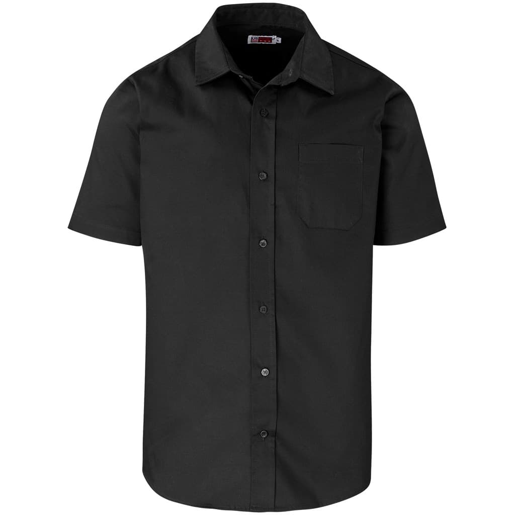 Mens Short Sleeve Milano Shirt - Black
