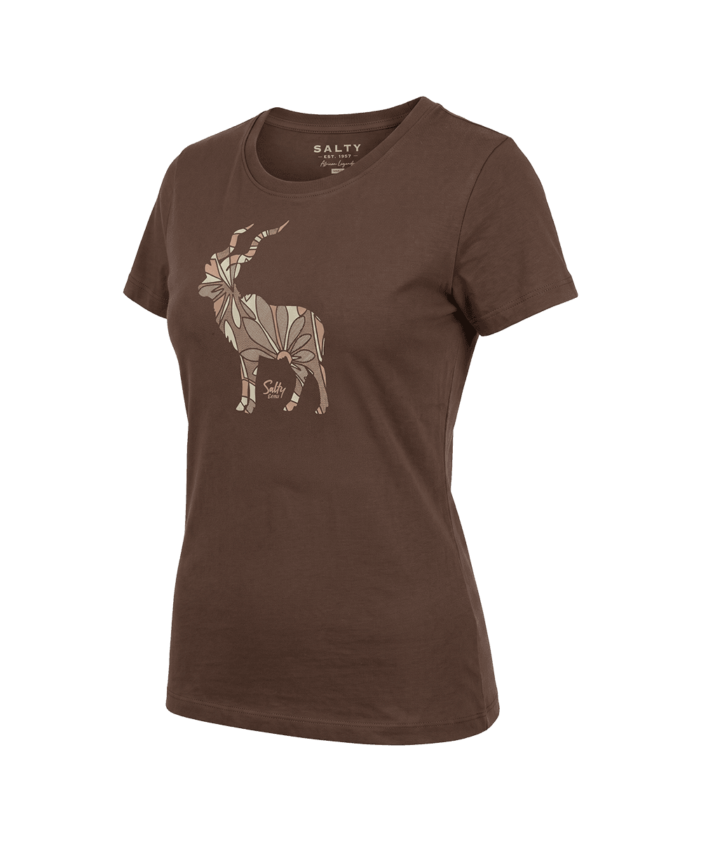 Salty Women's T-Shirt Floral Kudu