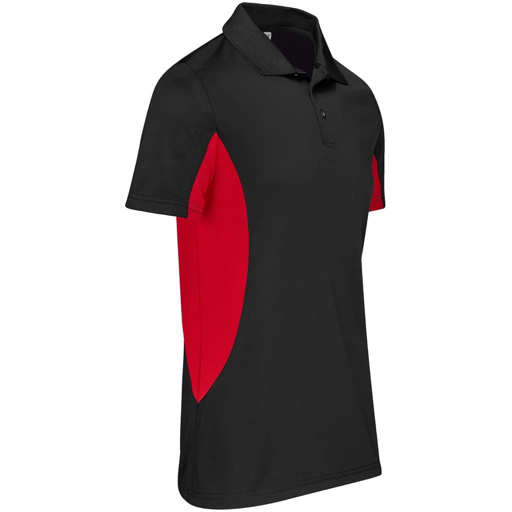 Kids Championship Golf Shirt - Black Red