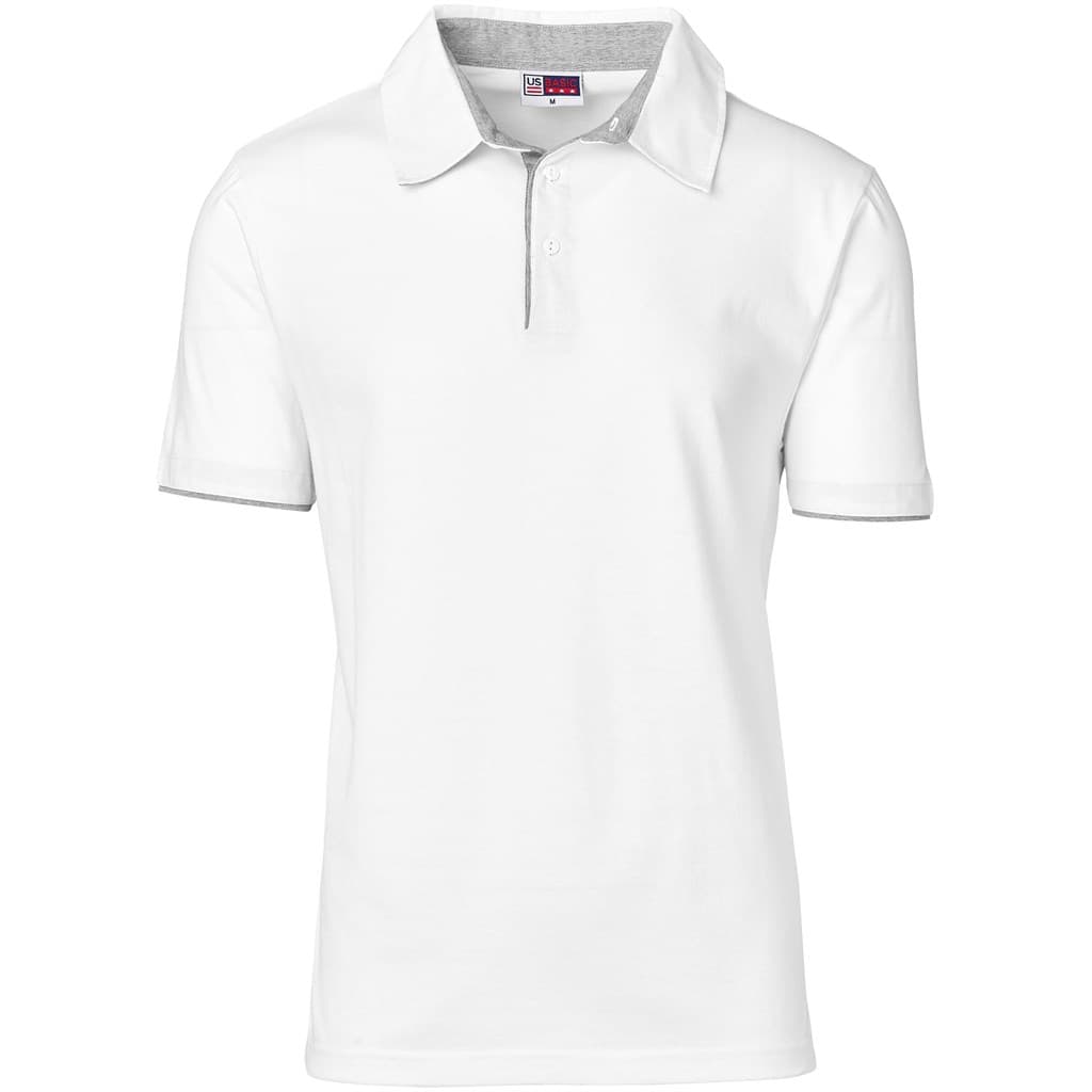 Mens Delta Golf Shirt - White