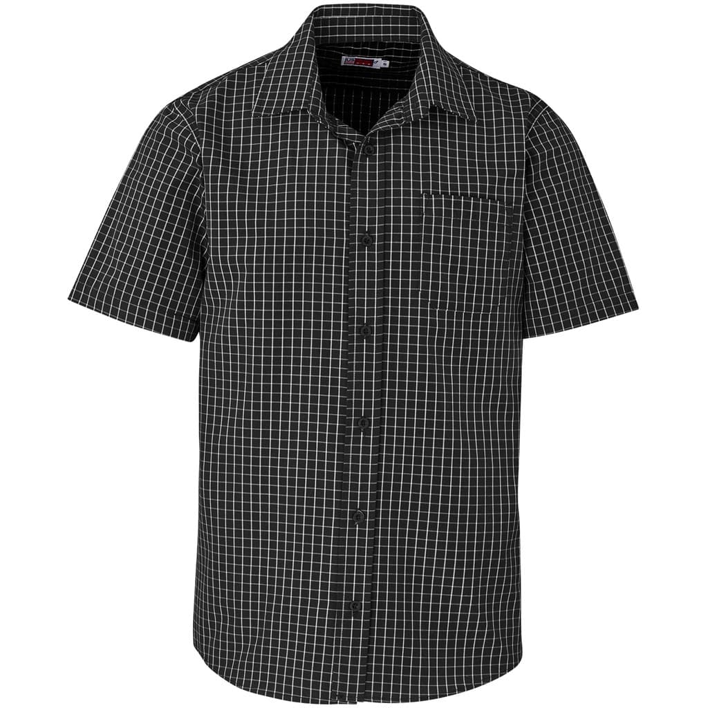 Mens Short Sleeve Aston Shirt - Black