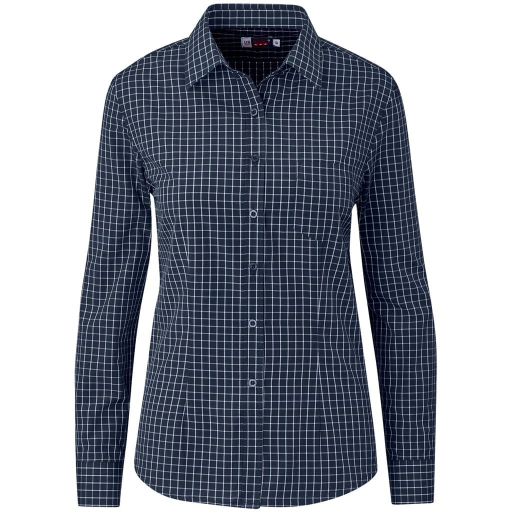 Ladies Long Sleeve Aston Shirt - Navy