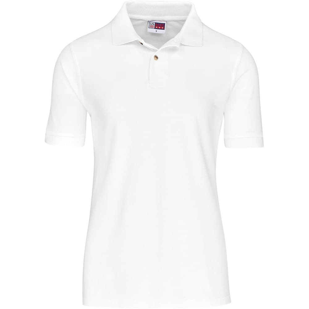 Mens Boston Golf Shirt - White