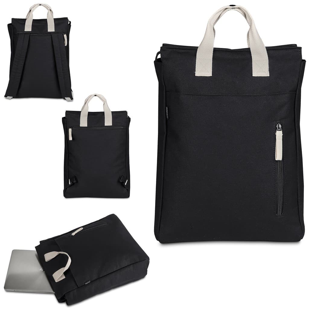 Serendipio Cityline Cotton Canvas Laptop Backpack