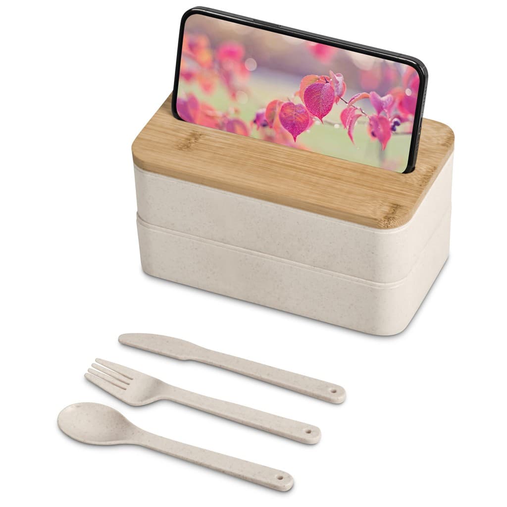 Okiyo Dura Wheat Straw & Bamboo Lunch Box Set
