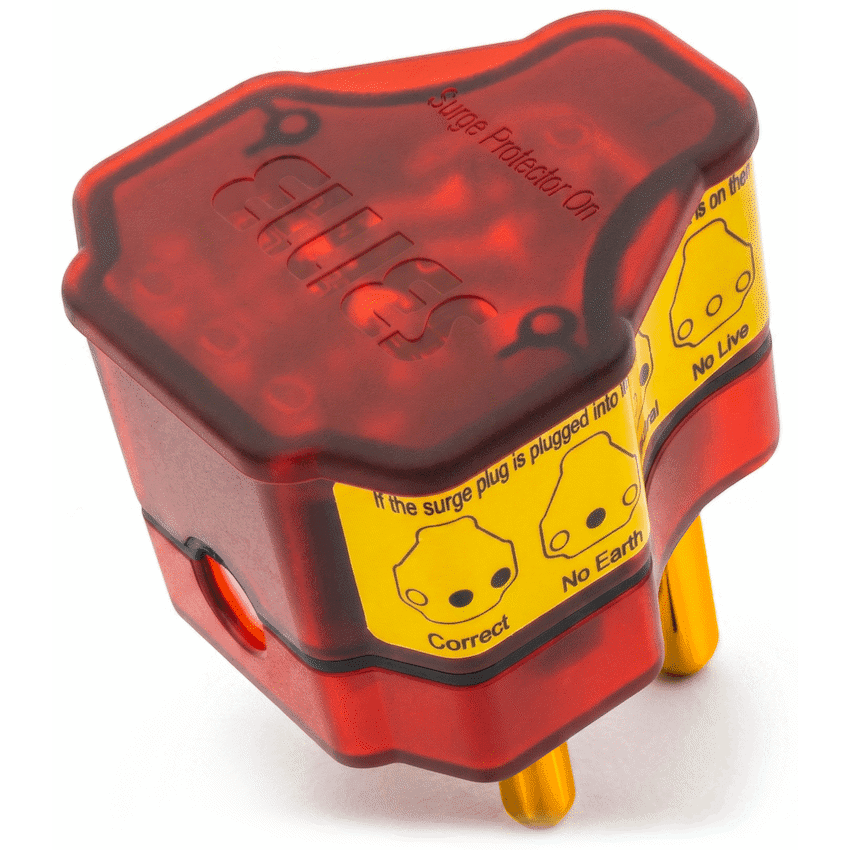 Ellies Re-wireable High Surge Plug Top - RD