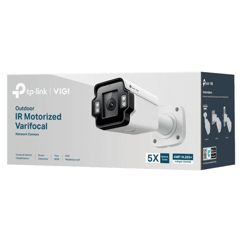 VIGI 4MP Outdoor IR Motorized Varifocal Bullet Network Camera